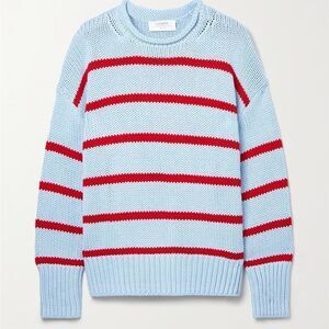 La‎ Ligne Marina blue red striped cotton sweater XXS